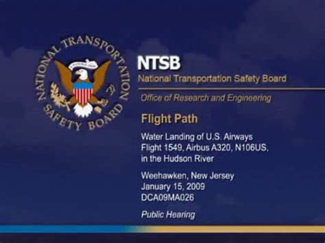 NTSB Crash Animation US Airways 1549 w/ CVR and audio Hudson.